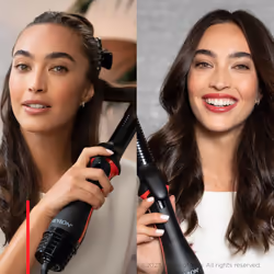 Revlon RVDR5333E brosse soufflante et fer à lisser Multistyler À chaleur Noir, Rouge 1100 W 2,5 m