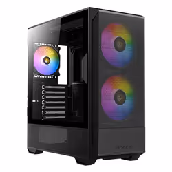 Antec NX416L, Midi Tower, PC, Noir, ATX, ITX, micro ATX, Plastique, Acier, Jouer