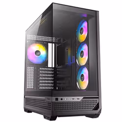 Antec C7 ARGB, Midi Tower, PC, Noir, ATX, EATX, ITX, micro ATX, Verre, Plastique, Acier, 18 cm