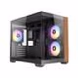 Boitier Mini Tour Micro-ATX - ANTEC - CX600M - Bois noir avec RGB - USB 3.0 - USB Type-C