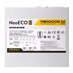 Antec Neo ECO Modular NE1000G M White ATX 3.0 unité d'alimentation d'énergie 1000 W 20+4 pin ATX Blanc - Vue supplémentaire 9