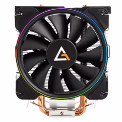 Antec A400 RGB Processeur Refroidisseur 12 cm Noir, Cuivre, Métallique