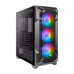 Antec DF600 Flux, Midi Tower, PC, Noir, ATX, micro ATX, Mini-ITX, Plastique, Acier, Jouer