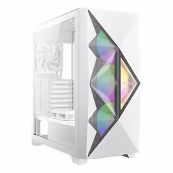 Antec DF800 Flux, Midi Tower, PC, Blanc, ATX, micro ATX, Mini-ITX, Plastique, Acier, Multicolore