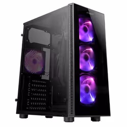 Antec NX210, Midi Tower, PC, Noir, ATX, ITX, micro ATX, Plastique, SPCC, Verre trempé, Bleu, Vert, Rouge