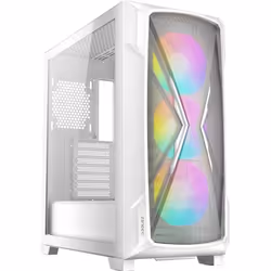 Antec DP505, Midi Tower, PC, Blanc, ATX, EATX, micro ATX, Mini-ITX, Plastique, Acier, Verre trempé, Ventilateur