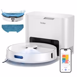 Redkey R10 Aspirateur Robot 4000 Pa avec Station de Vidangeavec Navigation LDSpour Tapis Poils d’Animaux et Sols Durs
