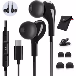 Écouteurs USB C - GENERIC - AILZPXX - Son Stéréo Parfait - Micro Intégré - Conception Intra-Auriculaire