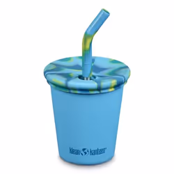 Gobelet en inox - KLEAN KANTEEN - Hawaiian Ocean - 296 ml - Incassable - Avec couvercle à paille