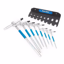 PARK TOOL THH-1, Jeu de clés hexagonales en T, Métrique, 8 pièce(s), 2,2.5,3,4,5,6,8,10 mm