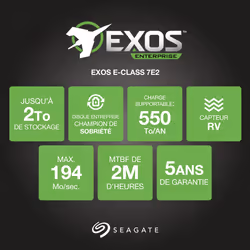 Seagate Enterprise ST2000NM0008 disque dur 3.5" 2 To Série ATA III