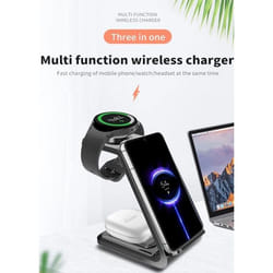 Chargeur sans fil  de voyage 30W 3 en 1  pour Samsung  Station de charge magnétique rapideChargeur sans fil de voyage 30W 3 en 1
