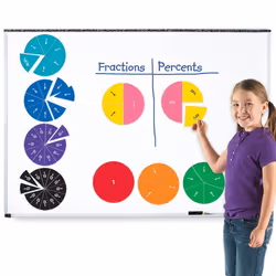 Learning Resources Double-Sided Magnetic Demonstration Rainbow Fraction Circles - Vue supplémentaire 2