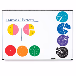 Learning Resources Double-Sided Magnetic Demonstration Rainbow Fraction Circles - Vue supplémentaire 5