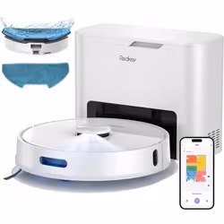 Aspirateur Robot - REDKEY - R10 - 4000 Pa - Station de vidange - Fonction lavage