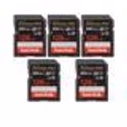 5pièces Sandisk sd card Carte Mémoire SD SanDisk 128Go Extreme Pro SDHC SDXC UHS-I Classe 10 200M-S U3 V30 4K Carte Vidéo