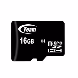 Team Group Micro SDHC Class 10 16G, 16 Go, MicroSDHC, Classe 10, 20 Mo/s, 16 Mo/s, Noir