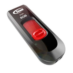 Team Group C141 lecteur USB flash 8 Go USB Type-A 2.0 Noir, Rouge