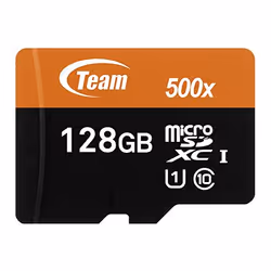 Team Group TUSDX128GUHS03, 128 Go, MicroSDXC, Classe 10, UHS-I, 80 Mo/s, 20 Mo/s