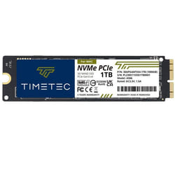 Disque dur SSD - Timetec - 1 To - PCIe NVMe - Compatible macOS - Vitesse 1900 Mo/s