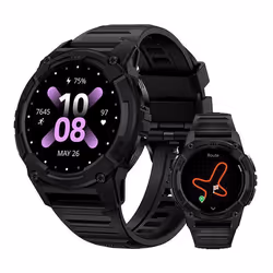 Montre Connectée Femme Appel SmartWatch de Fitness GPS KOSPET S2 Tracker dActivit pour Android iOS Samsung XIAOMI iphone Noir