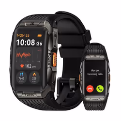 Montre Connectée homme SmartWatch 5ATM 164 Écran KOSPET Tank X2 Tracker dActivit pour Android iOS Samsung XIAOMI iphone - Noi ...