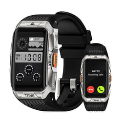 Montre Connectée homme SmartWatch 5ATM 164 Écran KOSPET Tank X2 Tracker dActivit pour Android iOS Samsung XIAOMI iphone -Argent
