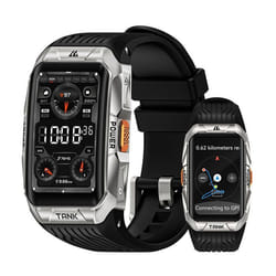 Montre Connectée homme SmartWatch GPS 5ATM KOSPET Tank X2 Ultra Tracker dActivit pour Android iOS Samsung XIAOMI iphone - Argent