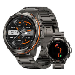 Montre Connectée homme SmartWatch Sport GPS KOSPET T3 Ultra 1.43 Tracker dActivit Android iOS Samsung Xiaomi Iphone Noir 2 Bandes