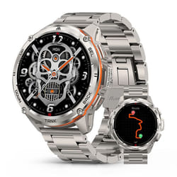 Montre Connectée homme SmartWatch Sport GPS KOSPET T3 Ultra 1.43 Tracker dActivit Android iOS Samsung Xiaomi Iphone (2 Bandes)