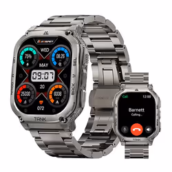 Montre Connectée homme SmartWatch Sport 5ATM 480mAh KOSPET M3 1.96 Tracker dActivit Android iOS Samsung iphone Argent 2 Bande ...