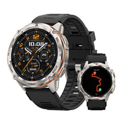 Montre Connectée homme SmartWatch Sport GPS 5ATM KOSPET T3 ULTRA 2 1.43 Tracker dActivit Android iOS Samsung Xiaomi Iphone Argent