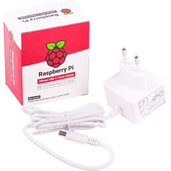 Alimentation USB-C - Raspberry Pi - 4 - 5V - 3A - Blanc - 150 cm