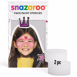 Snazaroo 1198010 Éponge à peinture Blanc 2 pièce(s)