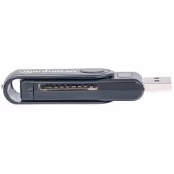 Manhattan 101981 lecteur de carte mémoire USB 3.2 Gen 1 (3.1 Gen 1) Type-A Noir