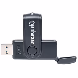 Manhattan 101981 lecteur de carte mémoire USB 3.2 Gen 1 (3.1 Gen 1) Type-A Noir - Vue supplémentaire 5