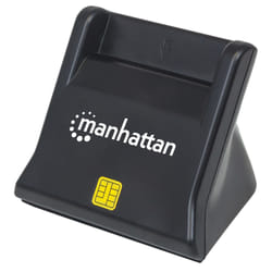 Manhattan 102025 lecteur de cartes à puce Intérieure USB USB 2.0 Noir