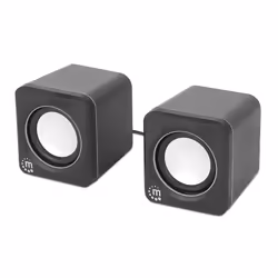 Manhattan 2600 Series, 2.0 canaux, Avec fil, 6 W, 5 Ohm, Noir, Argent