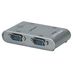 Manhattan 151047 convertisseur série, répéteur et isolateur USB 2.0 Argent