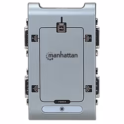 Manhattan 151047 convertisseur série, répéteur et isolateur USB 2.0 Argent