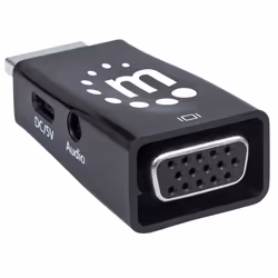 Manhattan 151542 changeur de genre de câble HDMI VGA, 3.5mm Noir - Vue supplémentaire 4