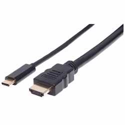Manhattan 151764, 2 m, USB Type-C, HDMI Type A (Standard), Mâle, Mâle, Droit