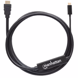 Manhattan 151764 câble vidéo et adaptateur 2 m USB Type-C HDMI Type A (Standard) Noir - Vue supplémentaire 5