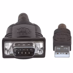 Manhattan 151801 câble Série Argent 0,45 m USB A Serial/COM/RS232/DB9