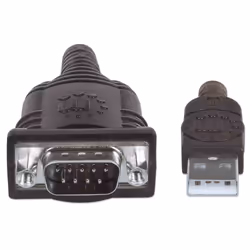 Manhattan 151849 câble Série Noir 1,8 m USB Serial/COM/RS232/DB9