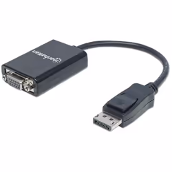 Manhattan 151962, 0,15 m, DisplayPort, VGA (D-Sub), Mâle, Femelle, Droit