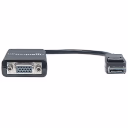 Manhattan 151962 câble vidéo et adaptateur 0,15 m DisplayPort VGA (D-Sub) Noir