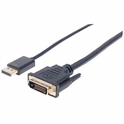 Manhattan 152136, 3 m, DisplayPort, DVI-D, Mâle, Mâle, Droit