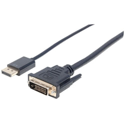 Manhattan 152136 câble vidéo et adaptateur 3 m DisplayPort DVI-D Noir