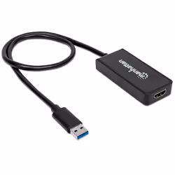 Manhattan 152259 adaptateur graphique USB Noir
